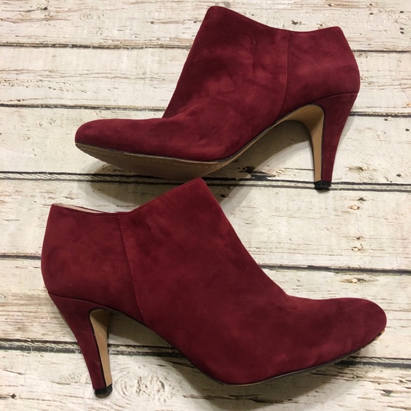 vince camuto burgundy booties